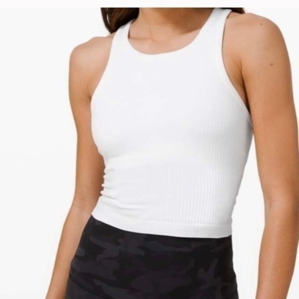 Lululemon Ebb To Street Racerback Crop Tank